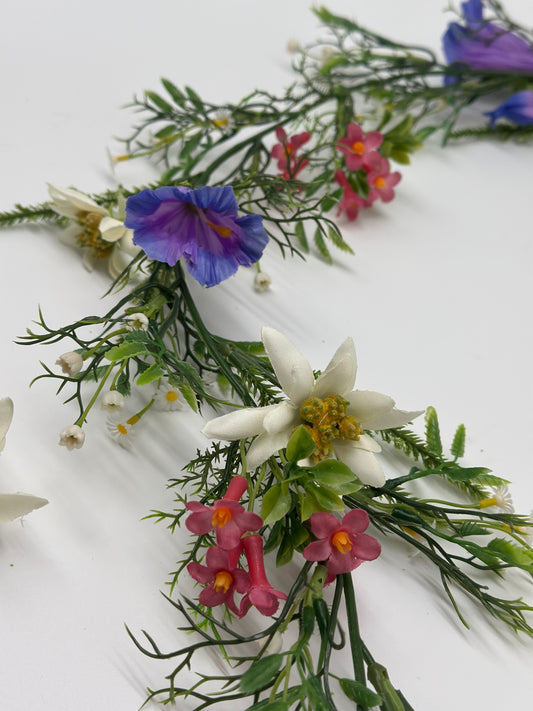 Textil Alpenblütengirlande (ca. 190 cm)