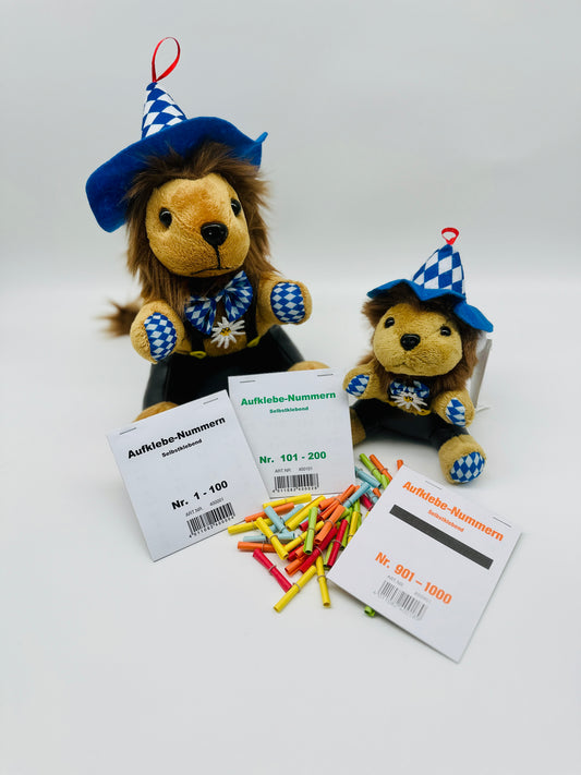 Aufklebe-Nummern