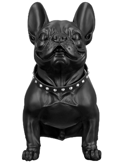 Figur "Bulldogge" mit Halsband