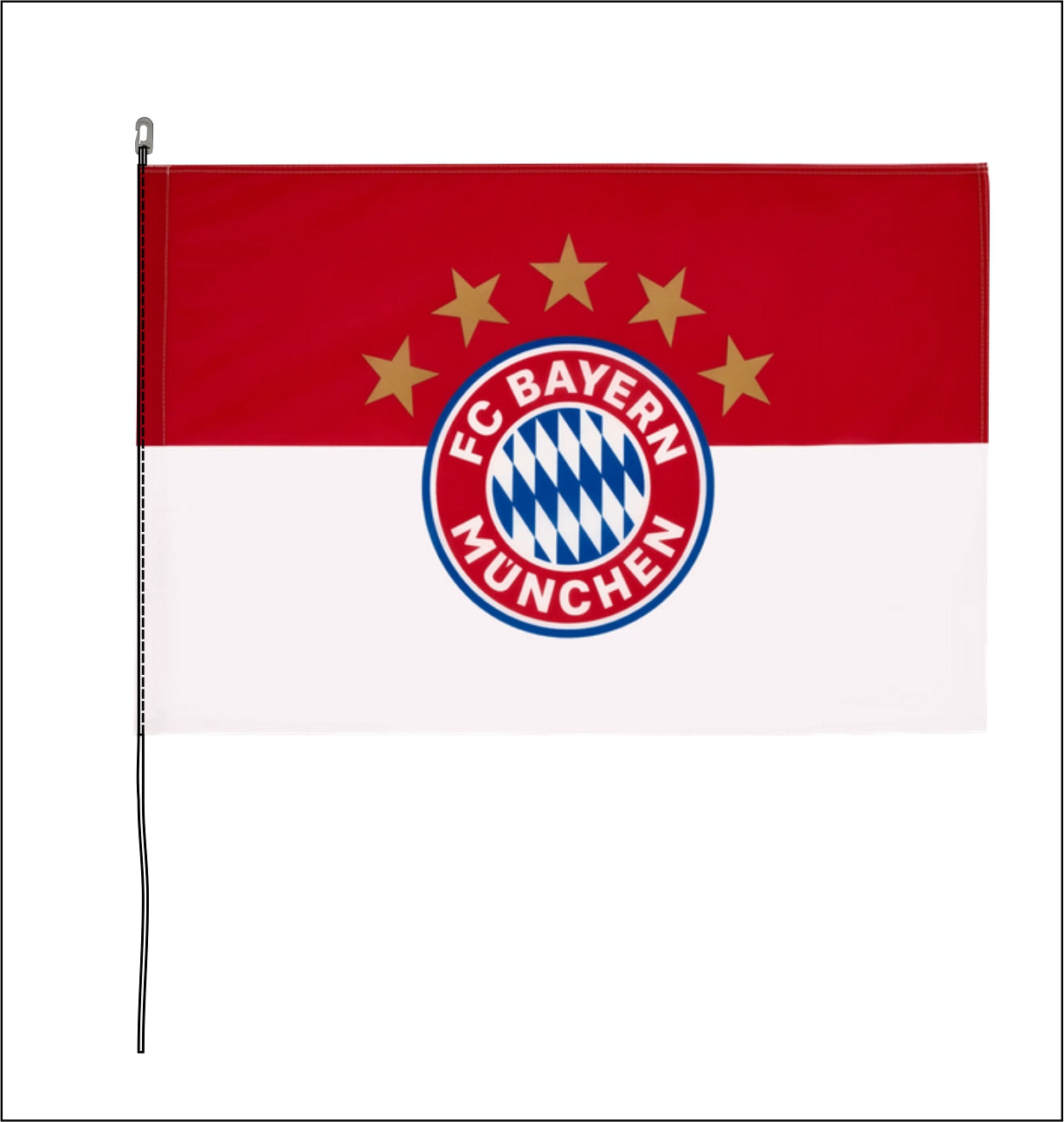 FC Bayern Stockfahne