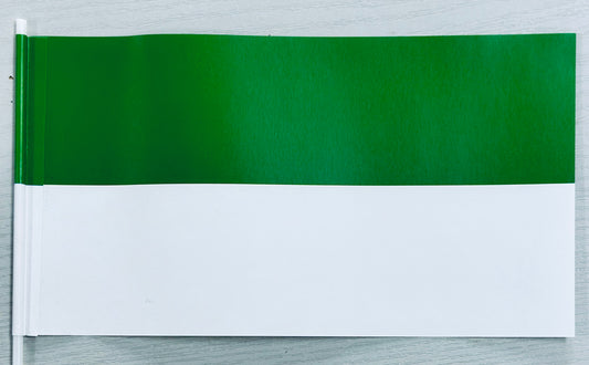 Papier-Fähnchen an 40cm Polystyrolstab (waagerecht gestreift)