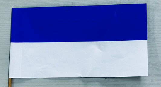 Papier-Fähnchen an 40 cm Polystyrolstab (zweifarbig)