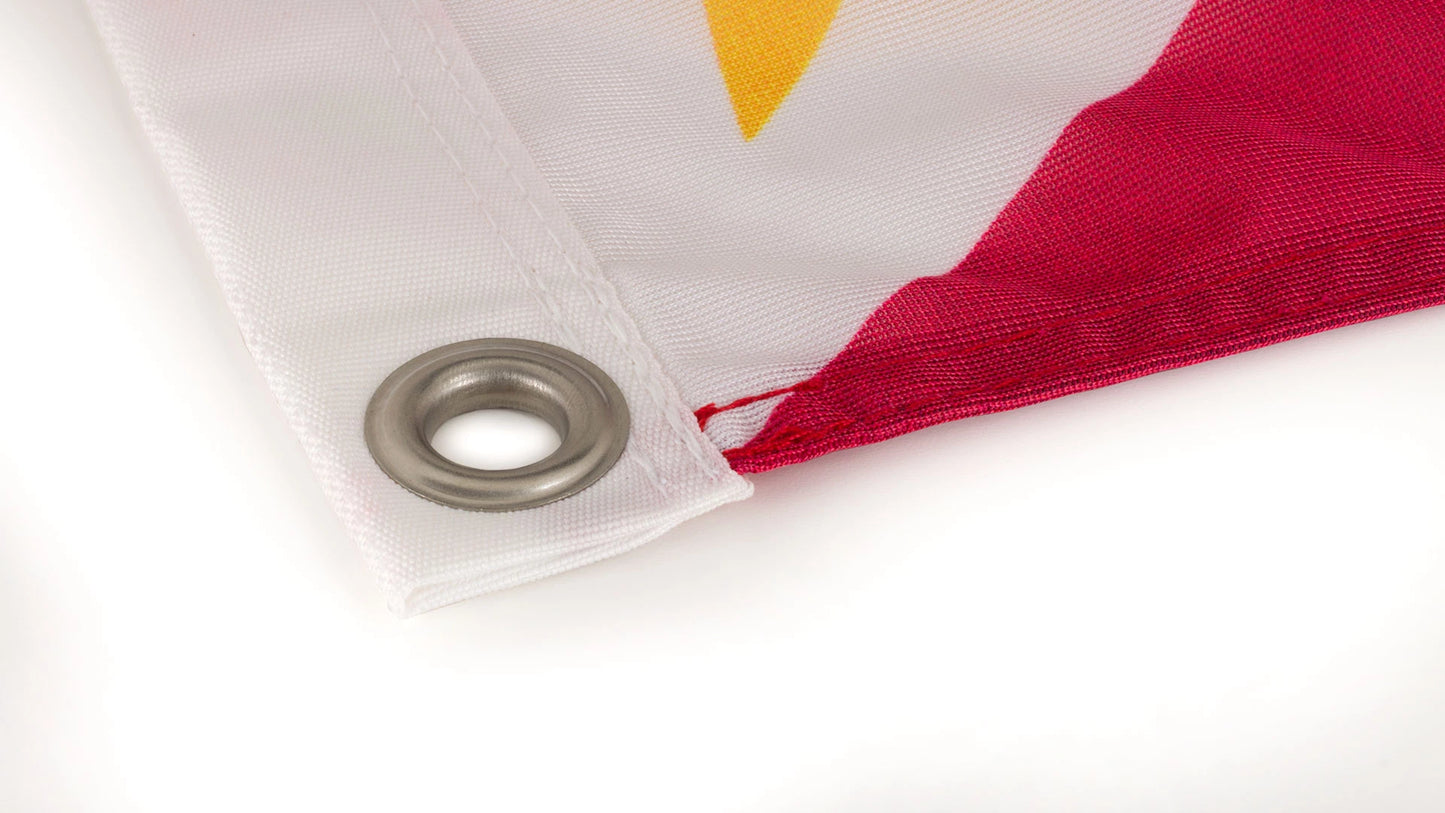 Fahne mit Messingöse