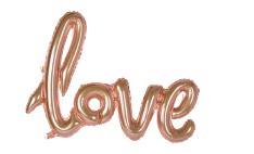 Folienballon Schriftzug "love"