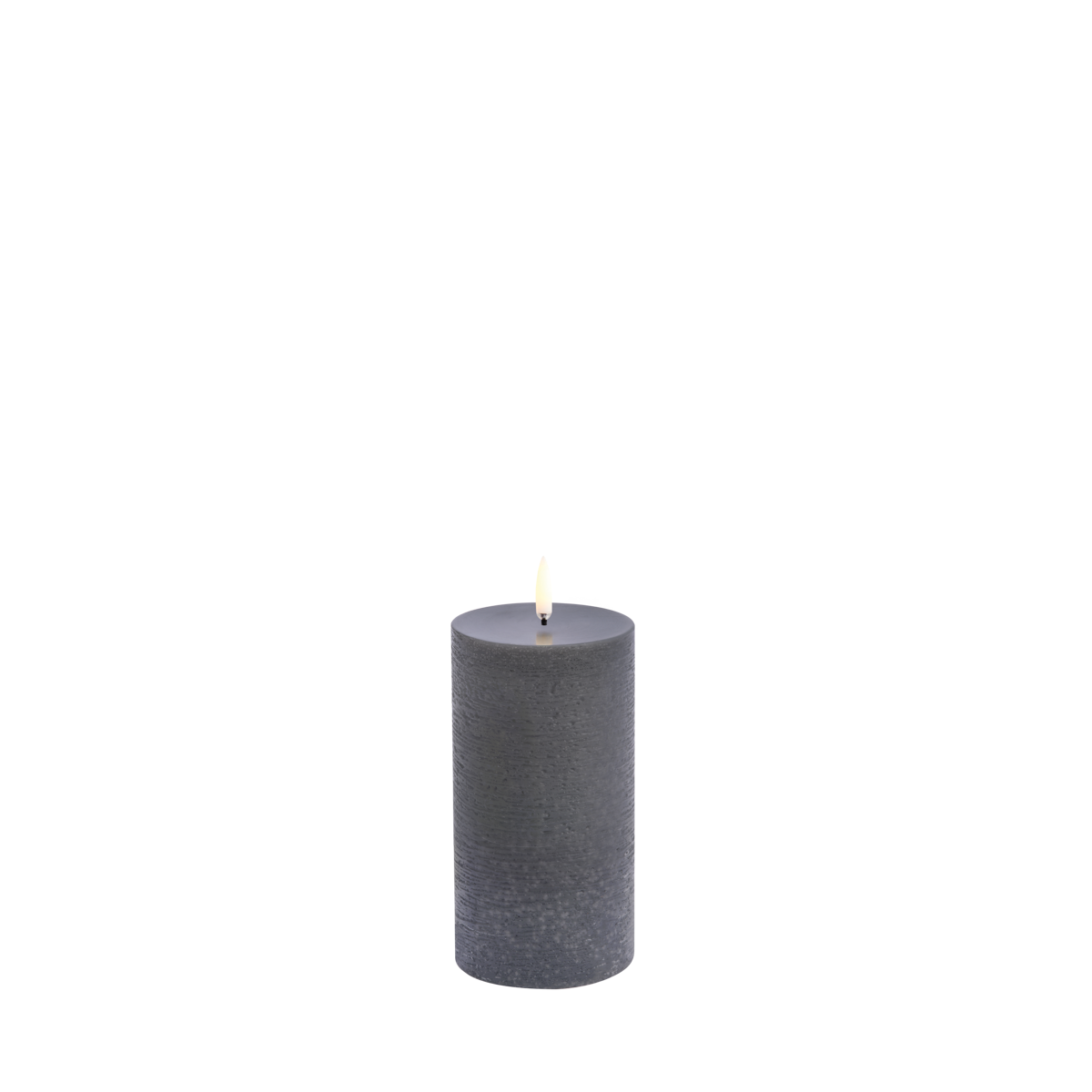LED-Stumpenkerze Rustikal „melted" (7,8 x 15 cm)