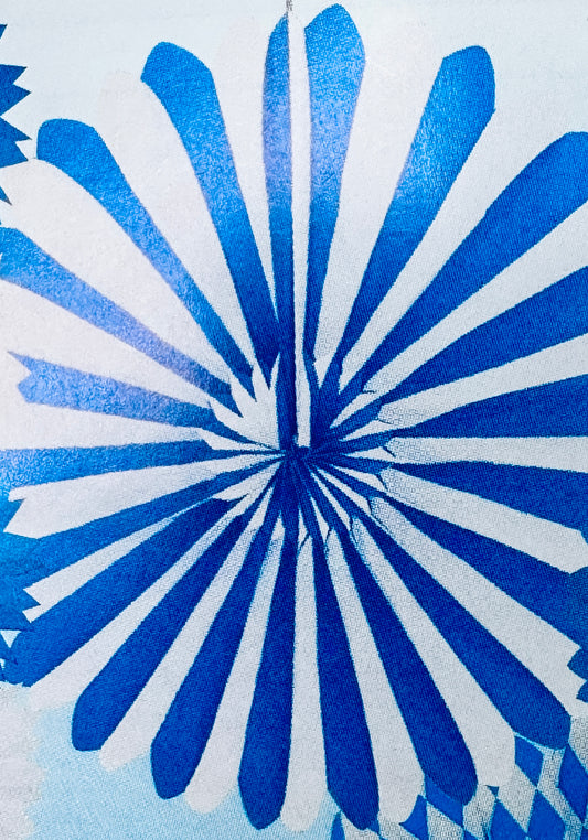 Papier Rosette (ca. 100 cm Durchmesser)