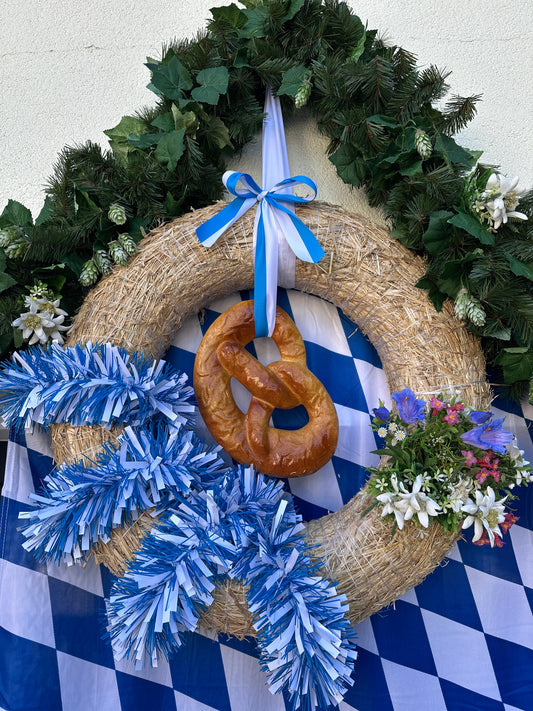 PVC Mix-Girlande á 10 Meter, weiß-blau; Mindestabnahme 10 Stk