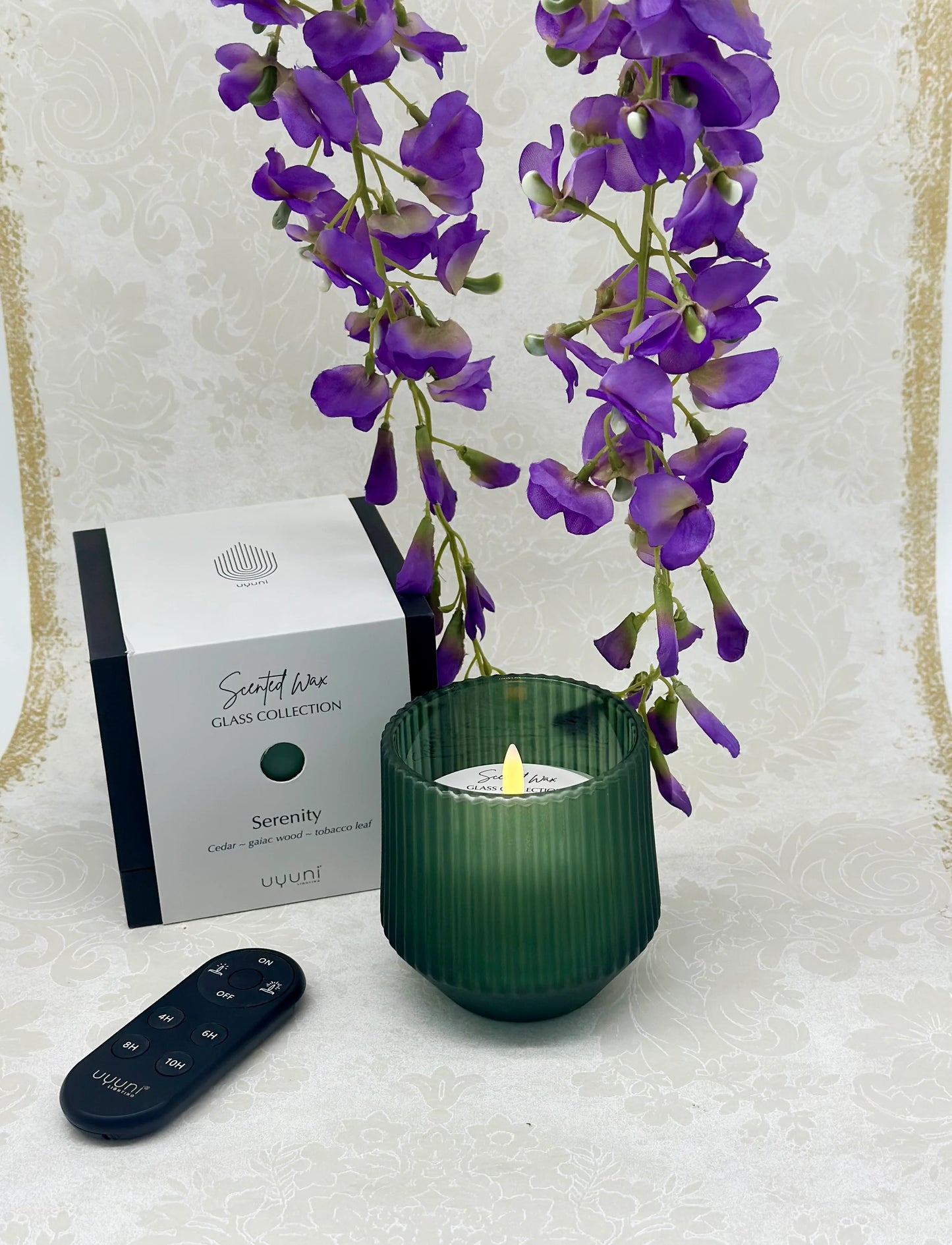 Duftkerze aus Wachsglas