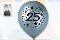 Latexluftballon Geburstag "25"