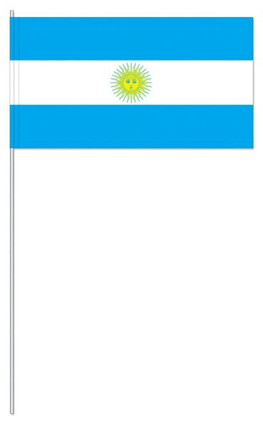 Papier-Fähnchen an 40cm Polystyrolstab (Länder)