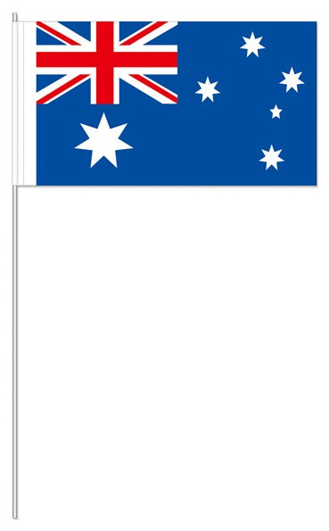 Papier-Fähnchen an 40cm Polystyrolstab (Länder)