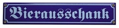 Email Schild Straßenname, Maße: 8 x 40 cm, verschiedene Ausführungen