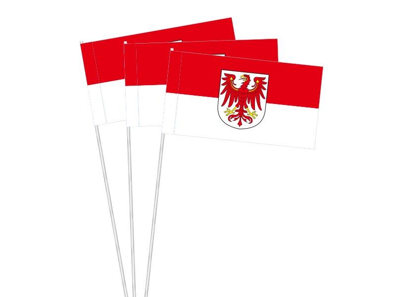 Papier-Fähnchen an 40 cm Polystyrolstab (Bundesländer)