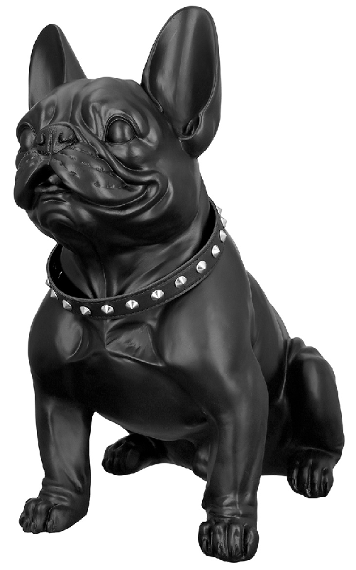 Figur "Bulldogge" mit Halsband