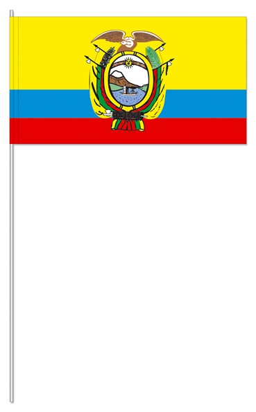 Papier-Fähnchen an 40cm Polystyrolstab (Länder)