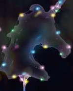 Dekoballon mit Lichterkette