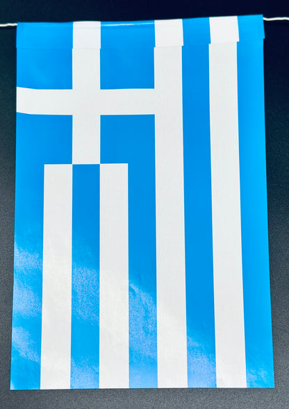 Fahnenketten aus Papier á 10 m, schwer entflammbar (Länder)