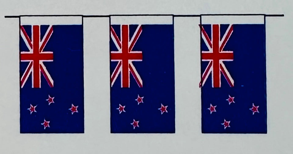 Fahnenketten aus Papier á 5 m (Länder)