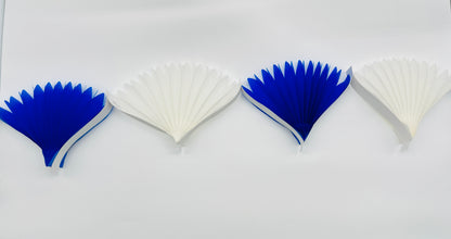 Papier Fächergirlande halbseitig (6 x 16 cm)