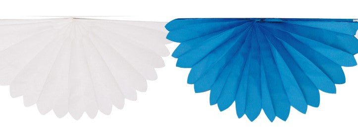 Papier Fächergirlande halbseitig (6 x 16 cm)