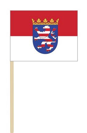 Papier-Fähnchen an 40 cm Polystyrolstab (Bundesländer)