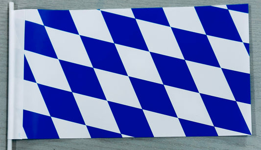 Papier-Fähnchen an 40 cm Polystyrolstab (Bundesländer)