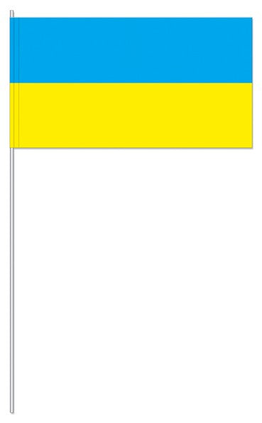 Papier-Fähnchen an 40cm Polystyrolstab (Länder)