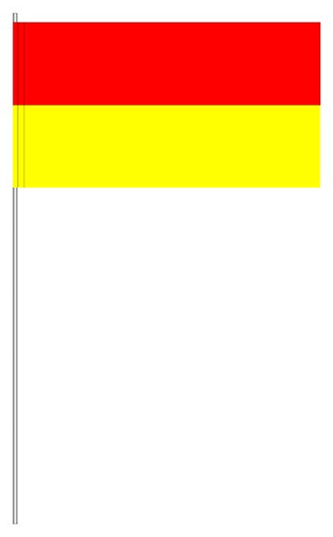 Papier-Fähnchen an 40cm Polystyrolstab (waagerecht gestreift)