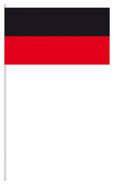 Papier-Fähnchen an 40cm Polystyrolstab (waagerecht gestreift)