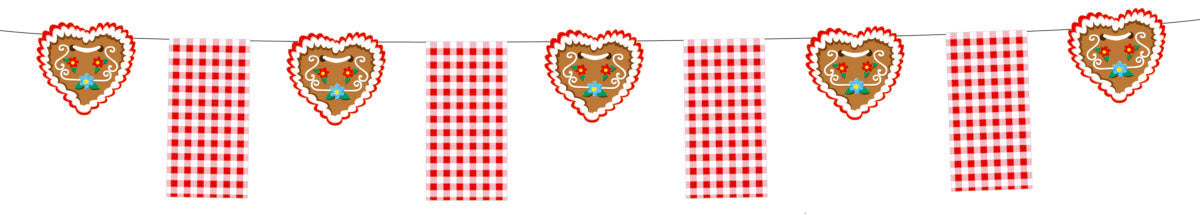 Papiergirlande (Länge: 4 m)