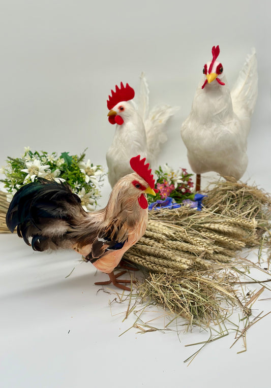 Henne mit Federn klein