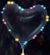 Dekoballon mit Lichterkette