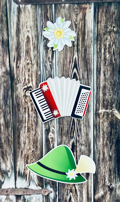 Papiergirlande hängend "Musik"