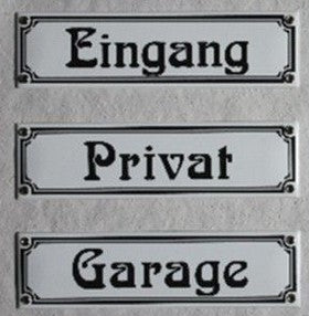 Email Jugendstil Schild " Sonderdruck"