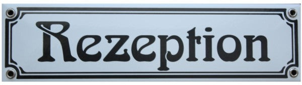Email Jugendstil Schild, verschiedene Ausführungen