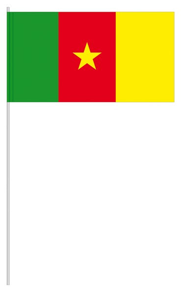 Papier-Fähnchen an 40cm Polystyrolstab (Länder)