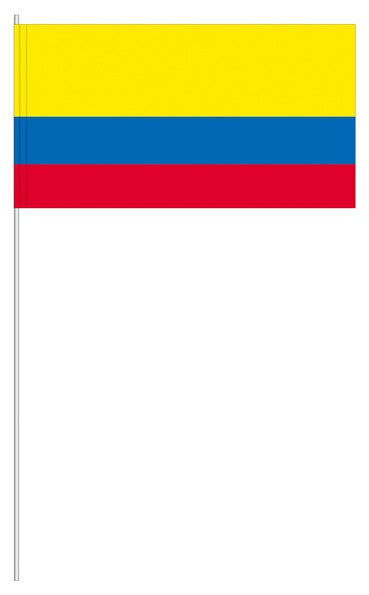 Papier-Fähnchen an 40cm Polystyrolstab (Länder)