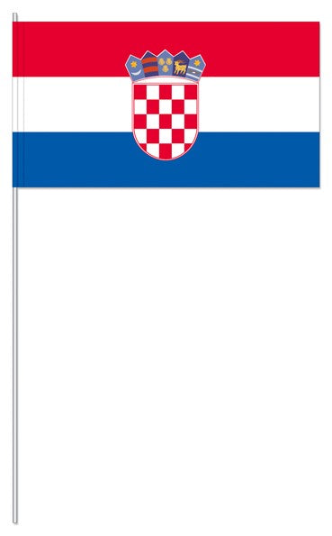 Papier-Fähnchen an 40cm Polystyrolstab (Länder)