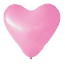 Luftballon einfarbig "Herz" á 100 Stück; Latex