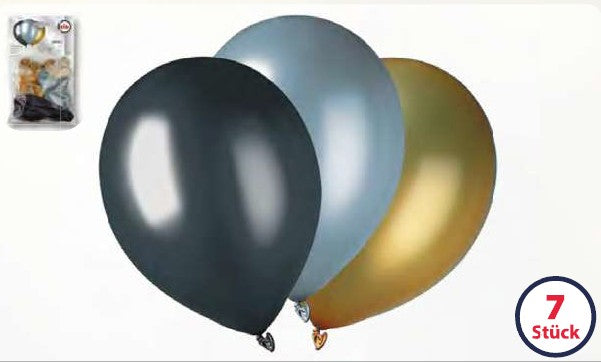 Latexluftballon "Edel" á 7 Stück