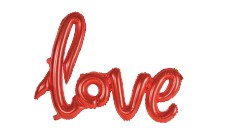 Folienballon Schriftzug "love"