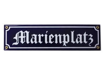 Email Schild Straßenname, Maße: 8 x 30 cm verschiedene Ausführungen
