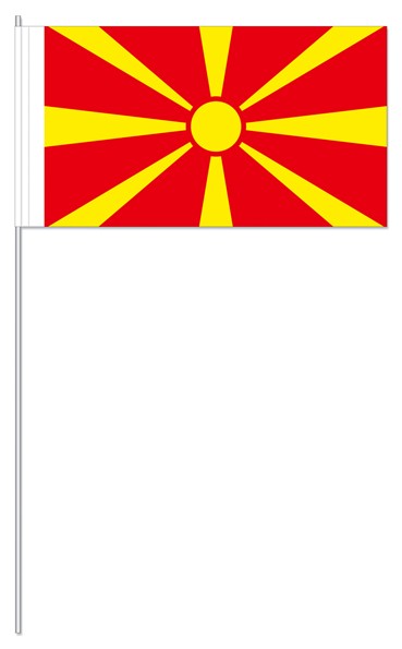 Papier-Fähnchen an 40cm Polystyrolstab (Länder)