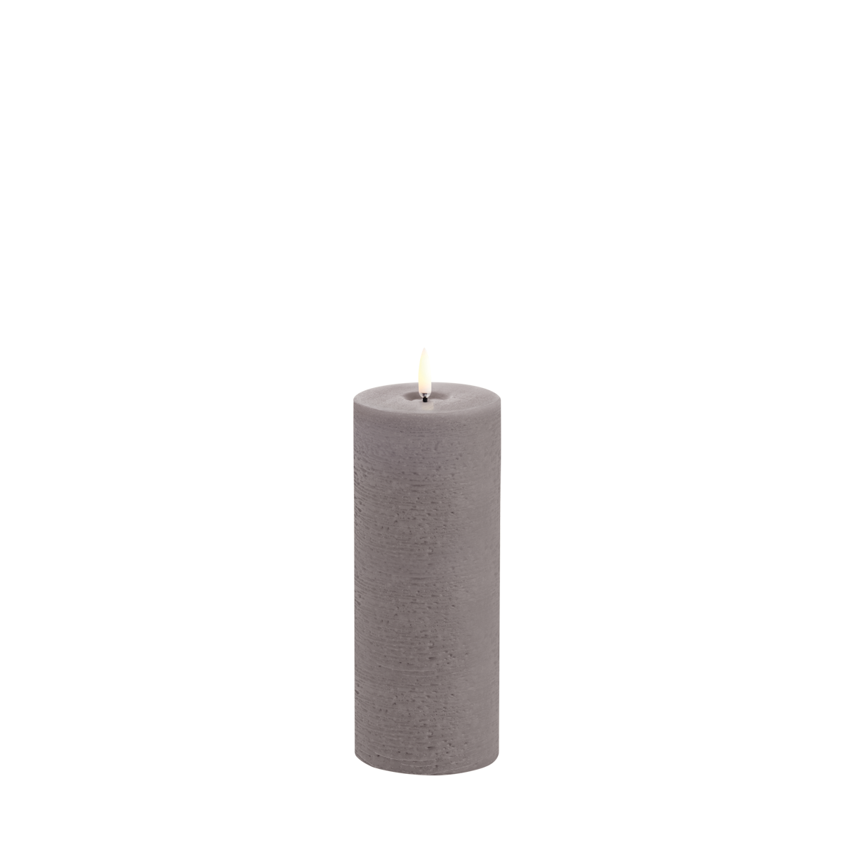 LED-Stumpenkerze Rustikal „melted" (7,8 x 20 cm)