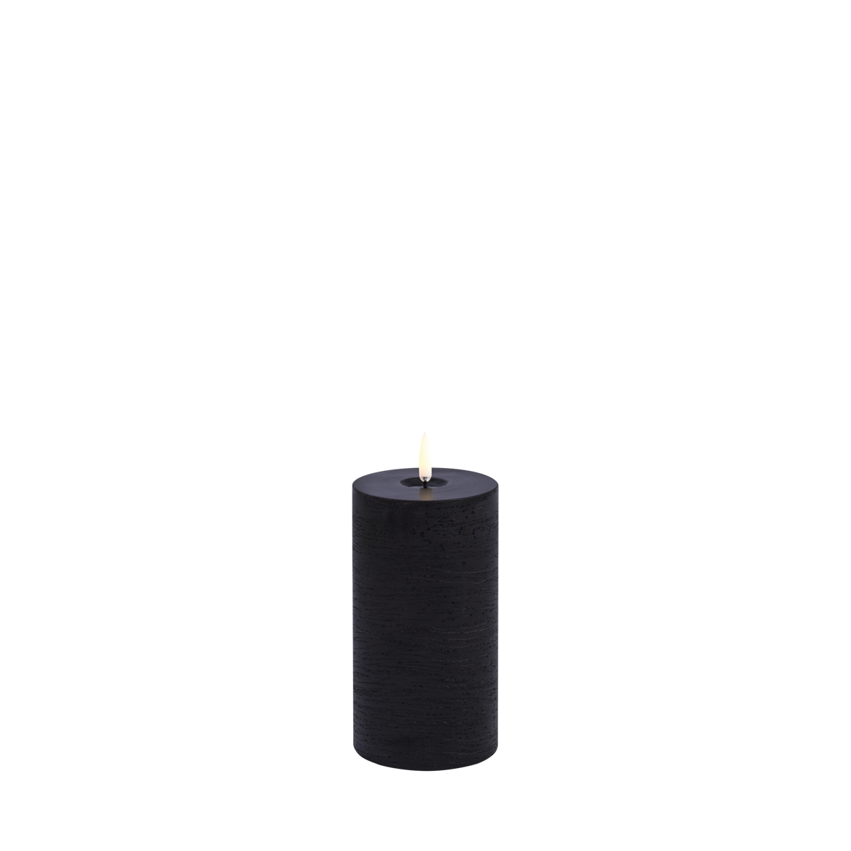 LED-Stumpenkerze Rustikal „melted" (7,8 x 15 cm)