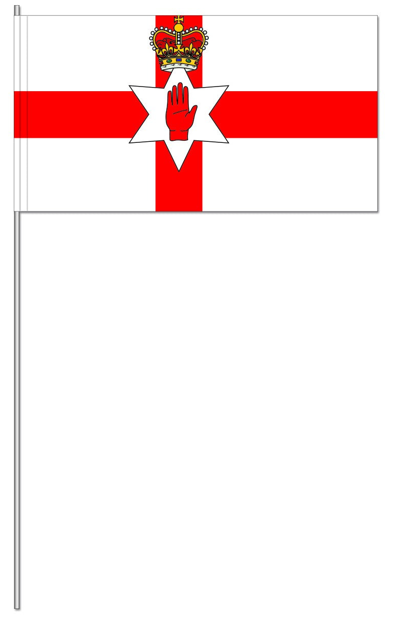 Papier-Fähnchen an 40cm Polystyrolstab (Länder)