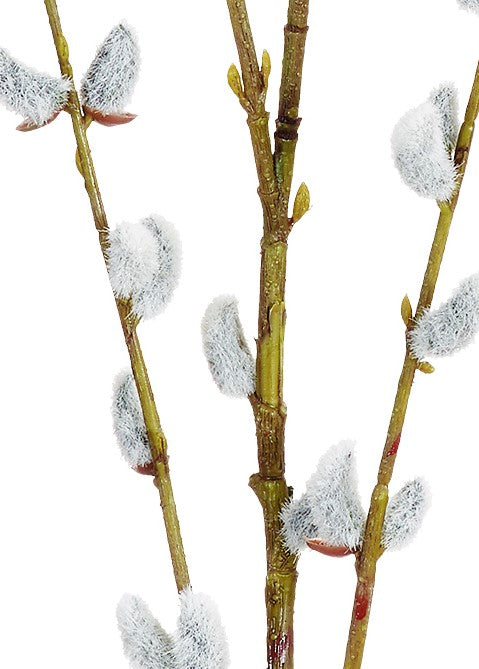 Textil Palmkätzchen Zweig 5-fach