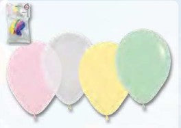 Latexballon "Pastell", einfarbig á 18 Stück