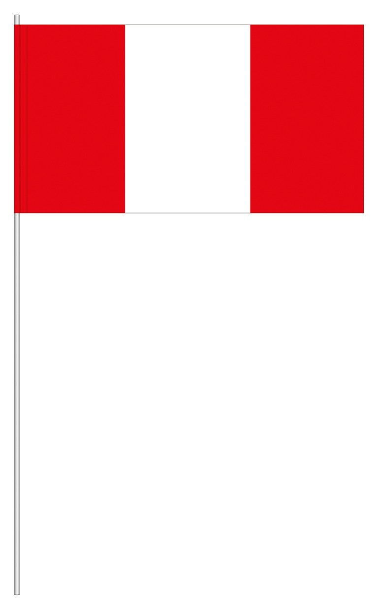 Papier-Fähnchen an 40cm Polystyrolstab (Länder)