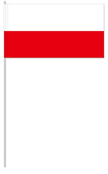 Papier-Fähnchen an 40cm Polystyrolstab (Länder)